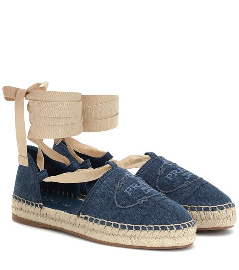 prada espadrilles denim.